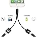 2-in-1 Lightning Splitter Adapter for iPhone X/8/8 Plus/7/7 Plus. Double lightning ports for dual Lightning Headphone Audio & Charge Adapter. Compatible IOS 10 or Later