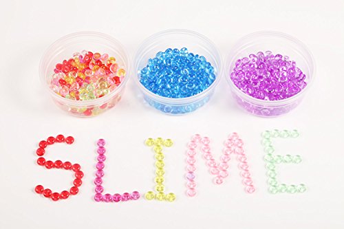 Slime Supplies Kit 75 Pack Slime Beads Charms for Kids, Include Styrofoam Balls, Fishbowl Beads, Glitter Jars, Fruit Slice, Sugar Paper, Clear Containers with Lids Slime Tools for DIY Slime Girl Party - Thumbnail 5