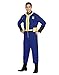 Spirit Halloween Adult Mens Vault Dweller Costume - Fallout,Blue,XL 46-48