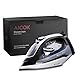 AICOK Steam Iron, 1400W Non-Stick Soleplate Iron, Variable Temperature and Steam Control, Anti-Drip, Rapid Heating, Black