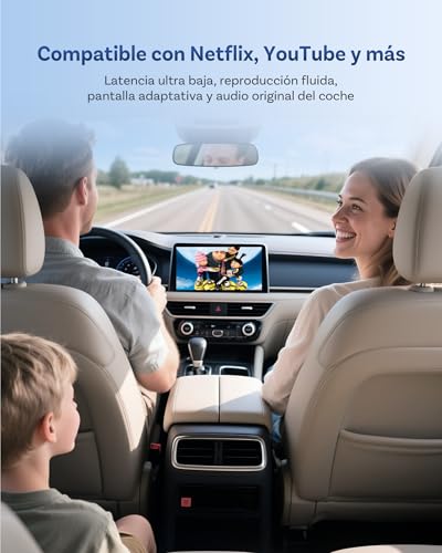 OTTOCAST Play2Video Ultra, Wireless CarPlay Adapter & Android Auto AI Box with Prime Video Youtube WiFi 6 5G Bluetooth 5.4 CarPlay Youtube Adapter for Most Cars 2016+
