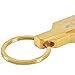 Woogwin Car Key Chain Keys Ring Business Gift for Men Women 2 Pieces Pack (2 pcs, gold)