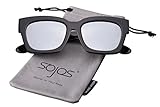 SojoS Oversized Fashion Square Frame UV400 Womens Sunglasses SJ2027 SJ2029