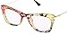SOOLALA Womens Fashion Designer Cat Eye Eyeglasses Frames with Metal Arms