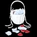 TOOGOO(R)Double Heart Wedding Flower Girl Basket Rhinestone Decor White