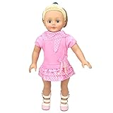 Banne Park Rids 18 Inches Simulatio Pinkl Dress New Bitty Princess Baby Doll's Clothes
