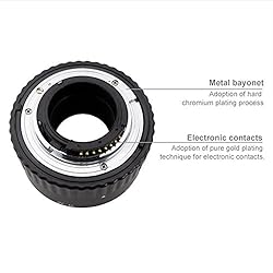 Meike Auto Focus Macro Extension Tube Set Metal