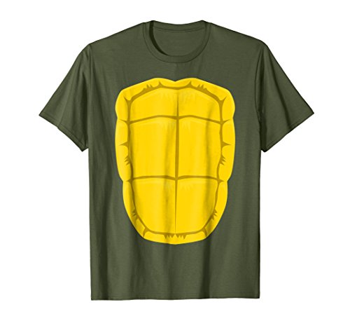 Mens Funny Turtle Shell Halloween Costume Shirt Gift Clever DIY Medium Olive