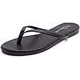 Shoe Land Falema Women's Flip Flops Casual Thong flat sandals Slip on Slides Lightweight Comfortable Walking Shopping Sandal