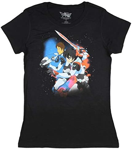 Voltron Shirt - Voltron: Legendary Defender Keith and Lance Character Juniors T-Shirt Black (Large)