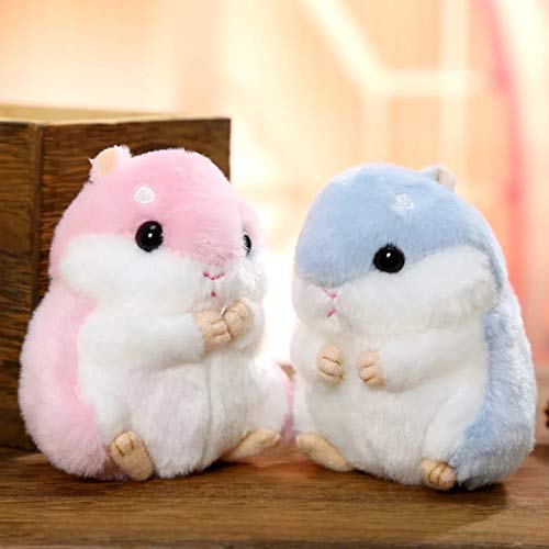 BONTOUJOUR Super Cute Animal Hamster Plush Keychain Stuffed Animals Key Chain Charm Handbag Bag Purse Pendant-5 Pcs