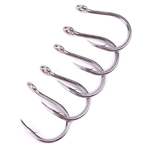 HYAN Angelhaken 100pcs Salzwasser Angelhaken 1/0# -13/0# Modell Edelstahl Angelhaken Jig Angelhaken Karpfenhaken… – Bild 7