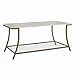 Novogratz Cecilia Coffee Table, Soft Brass, Faux Marble