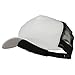 e4Hats.com New Big Size Trucker Mesh Cap - White Black OSFM