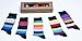 socks n socks-Men's 5-pair Luxury Cotton Striped Cool Dress Socks Gift Box