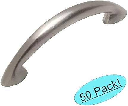 50 Pack Cosmas 323 64sn Satin Nickel Modern Cabinet Hardware