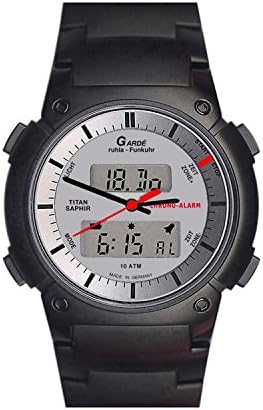 Wall Clock – Analog Digital Radio Multi – Titanium