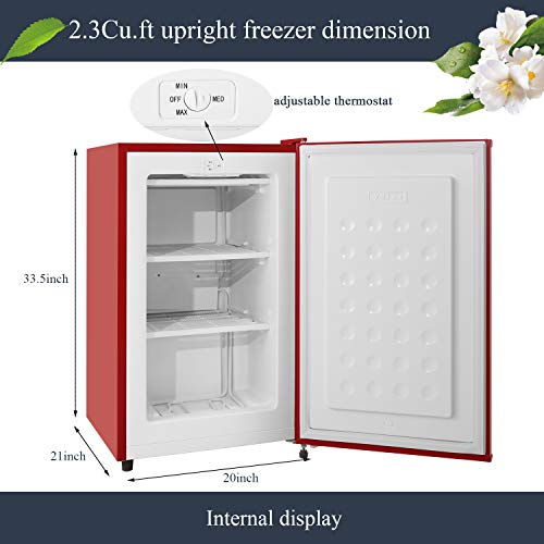 SWHOME Mini Upright Freezer Compact Refrigerators 1.2/2.3/3.0Cu.ft