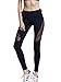 Womens Girls Tights Mesh Panels Stretchy Yoga Fitness Running Leggings Pants