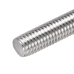 uxcell 5Pcs M10 x 100mm Fully Threaded Rod 304