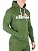 ellesse Men's Runaway Pullover Hoodie, Green, M