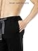 DAVID ARCHY Men's Comfy Jersey Soft Cotton Knit Pajama Long John Lounge Sleep Pant in 1 Pack (L, Black)