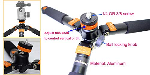 image for Koolehaoda Mini Tripod & Three Feet Support Stand with 1/4-3/8