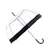 Rainbrace Clear Bubble Umbrella Auto Open Upgraded Version with Reinforced Fibergrass Ribs, Transparent Clear Dome Shape for Women and Kids