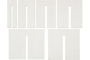 FREEBLOSS 6Pcs Bow Maker Templates Wooden Bow Maker Wood Bow Tie Boards Ribbon Bow Making Tool for Bows Crafts Making Easy Bow Maker for 7 Sizes Bows Crafts