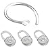 3 Replacement Eargel and 1 Earhook for Plantronics M70, M90, Voyager Edge - Official Plantronics Product