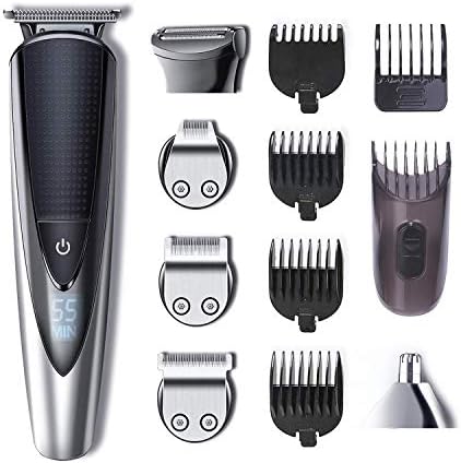 Hatteker 電動バリカン 散髪用 コードレス Led 全国一律送料無料 グルーミング ラインバリカン ボディシェーバー 家庭用 ヒゲトリマー 業務用 バリカン 鼻毛カッター 一台五役 子供用