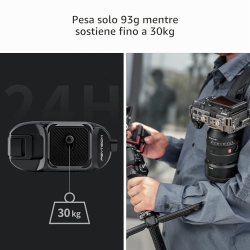 PGYTECH Beetle Camera Clip, Shoulder Strap or Belt Holder for Carrying Action Cam, Card Machine, DSLR and Mirrorless Cameras