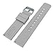 BARTON WATCH BANDS 22mm Cool Grey Soft Silicone Quick Release Straps