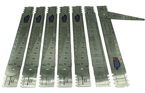 Drill Pipe Connection Thread Identification Ruler with Nozzle Gauge (1 ...