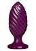 Doc Johnson Platinum Premium Silicone - The Swirl - 5 in. Long and 2 in. Wide - Silicone Butt Plug - Anal Toy - Purple