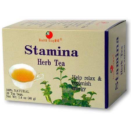 Stamina Herb Tea - w/ Rhodiola Rosea and Panax Ginseng - 20 tea bags