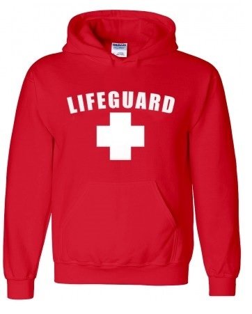 Lifeguard hoodie red Clearance