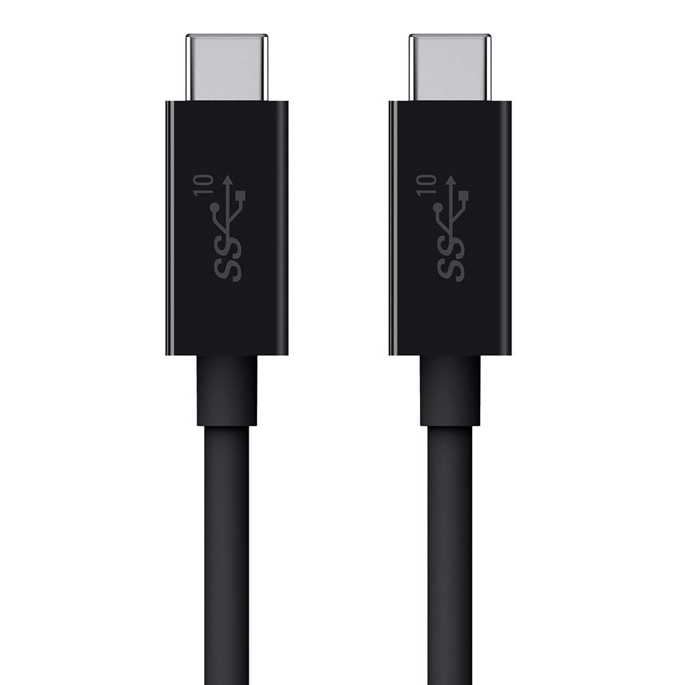 Belkin USB 3.1 USB-C to USB-C Cable, 0.9m (USB-IF Certified, 5A cable supports 100W throughput power), Black