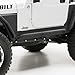 Smittybilt 76861 XRC Rock Sliders w/ Step, 87-95 YJ Wrangler Textured Black