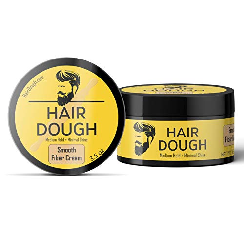 Hair Dough Mens Hair Style Smooth Fiber Cream 3.5 oz for Men with Medium Hold and Minimal Shine Hydrating Pliable Hair Care Fiber Cream To Improve Texture and Thickness For All Hair Types - Thumbnail 5