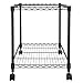 Finnhomy Premium 1-Tier Metal Rolling File Cart for Letter Size and Legal Size Folder, Black