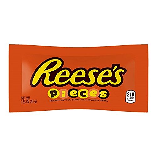18x Reeses Pieces, Erdnussbutter Schokolinsen