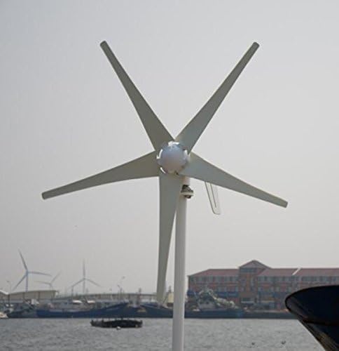 TOYOSO 400W Watt Small Wind Nylon Fiber Turbine Generators 12V/24V 3/5Blades Charge Controller (24V, 5 blades)