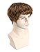 Kalyss Short Brown Curly Wavy Wigs for Women Premium Synthetic Brown Men's Wig