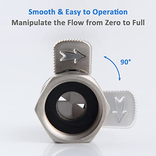 Water Flow Control Valve, Angle Simple Brass Shower Shut Off Valve