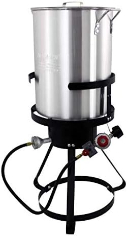 Amazon Com 30 Qt Turkey Fryer Pack Outdoor Aluminum Cooker Kit