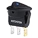 HOTSYSTEM New 3pc Car Truck Rocker Toggle LED Switch Blue Light On-off Control