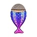 Sunbowstar Multifunction Mermaid Fish Scale Makeup Brush New Fashionable Style Fishtail Bottom Brush Powder Cheeks Blush Makeup Cosmetic Brushes Tool (1pcs Purple)
