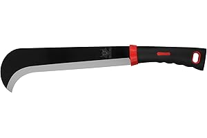 WICING Machete, 15 Inch Gardening Machete for Outdoor and Yard Work, Stainless Steel with Non-Slip Handle