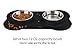 MiNiPet Dog Bowl Stainless Steel Removable Pet Bowls Water Food Feeder With Non Spill and Skid Resistant Silicone Mat Set of 2 Puppy Cats Travel Bowl